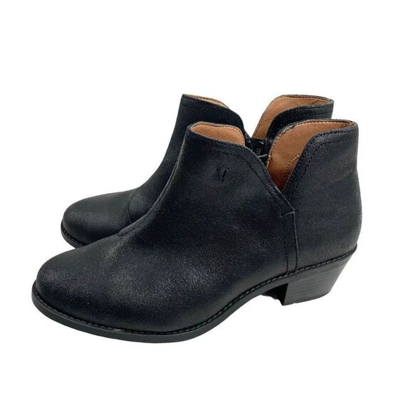 Vionic Liv Metallic leather Cutout Ankle Boots Size‎ 8 black - Picture 1 of 9